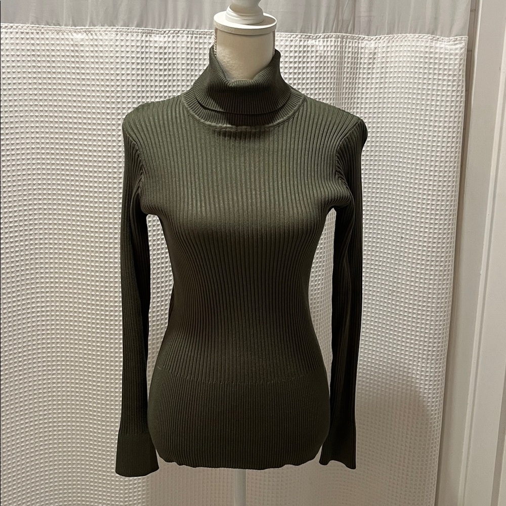Ribbed Turtleneck Sweater